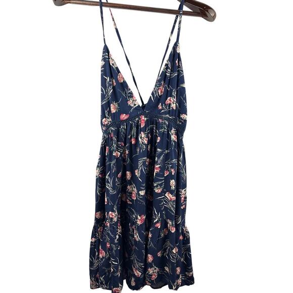 Lulus Dresses & Skirts - Women’s Lulus Large Navy Blue Flora Sleeveless Sundress